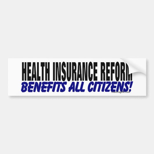 Hervorming van de ziektekostenverzekering bumpersticker (Voorkant)
