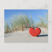Herz am Strand Briefkaart (Voorkant)