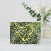 Herz aus Blumen Briefkaart (Staand voorkant)