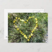 Herz aus Blumen Briefkaart (Voorkant / Achterkant)