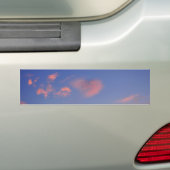 Herz aus Wolken -  Autoaufkleber Bumpersticker (Op auto)