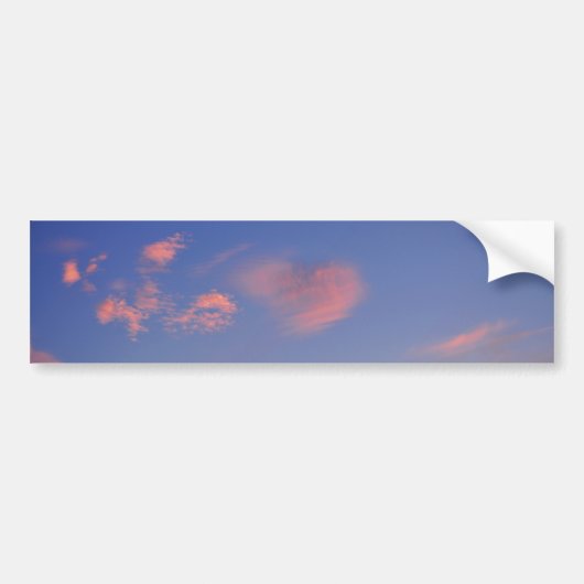 Herz aus Wolken -  Autoaufkleber Bumpersticker (Voorkant)