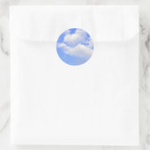 Herz aus Wolken Ronde Sticker (Tas)
