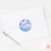 Herz aus Wolken Ronde Sticker (Envelop)