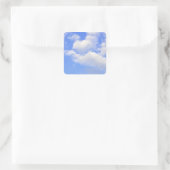 Herz aus Wolken Vierkante Sticker (Tas)
