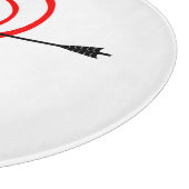 Herz Dartscheibe mit Pfeil Snijplank (Hoek)