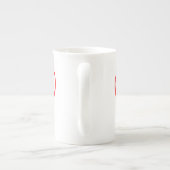 Herz gemalt auf weißem Hintergrund Porselein Kop (Achterkant)