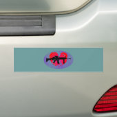 Herz Gewehr heart gun Bumpersticker (Op auto)