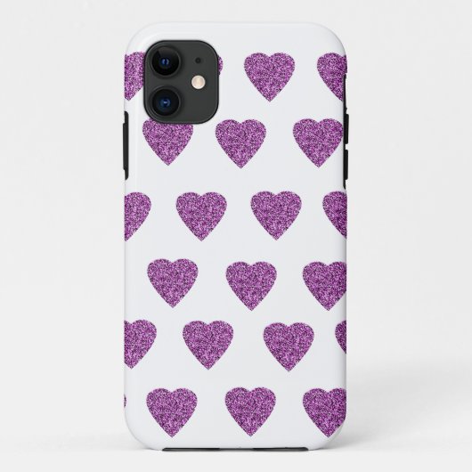 Herz Glitzer pink rosa Case-Mate iPhone Case (Achterkant)
