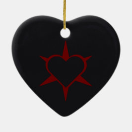 Herz Heart Cœur Cuore Star Starlet Sternchen Stern Keramisch Ornament