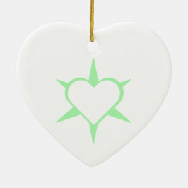Herz Heart Cœur Cuore Star Starlet Sternchen Stern Keramisch Ornament