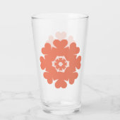 Herz & Heart & Herzen Hearts retro 70er Glas (Achterkant)