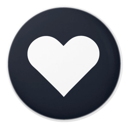 Herz ♥ Heart ♥ Herzen ♥ Hearts retro Keramische Knop (Voorkant)