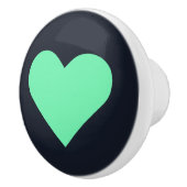 Herz ♥ Heart ♥ Herzen ♥ Hearts retro Keramische Knop (Rechts)