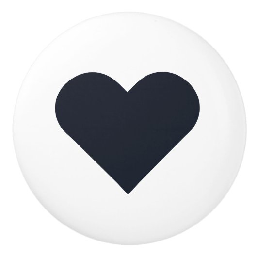 Herz ♥ Heart ♥ Herzen ♥ Hearts retro Keramische Knop (Voorkant)