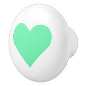 Herz ♥ Heart ♥ Herzen ♥ Hearts retro Keramische Knop (Rechts)