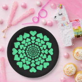 Herz ♥ Heart ♥ Herzen ♥ Hearts retro Papieren Bordje (Feest)