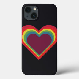 Herz Heart - Rainbow Colors - Regenbogenfarben Case-Mate iPhone Case