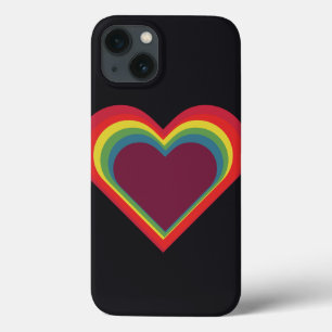 Herz Heart - Rainbow Colors - Regenbogenfarben Case-Mate iPhone Case