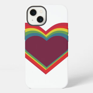 Herz Heart - Rainbow Colors - Regenbogenfarben iPhone 13 Hoesje