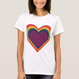 Herz Heart - Rainbow Colors - Regenbogenfarben T-shirt