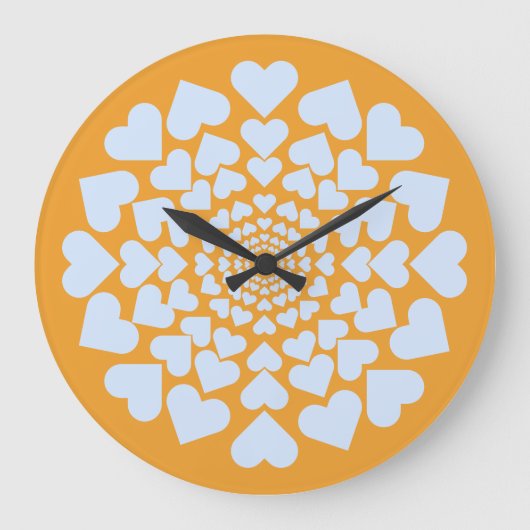 Herz ♥ Heart Sun Grote Klok (Voorkant)