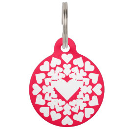 Herz ♥ Heart Sun neon Huisdierpenning