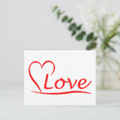 Herz mit Liebe Briefkaart (Staand voorkant)