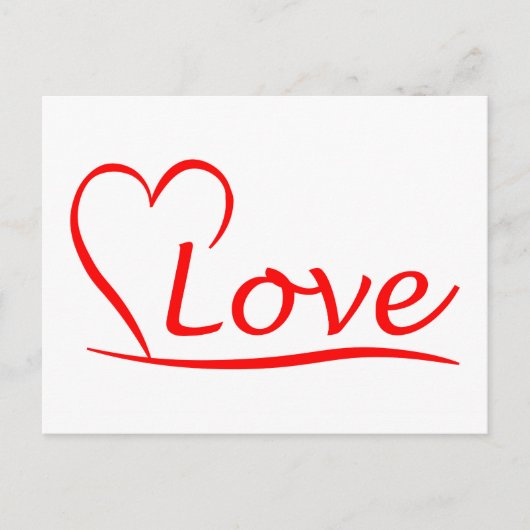 Herz mit Liebe Briefkaart (Voorkant)