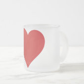 Herz Tasse aus Mattglas Matglas Koffiemok (Voorkant rechts)