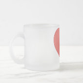 Herz Tasse aus Mattglas Matglas Koffiemok (Links)