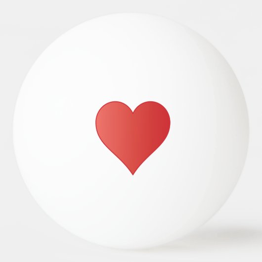 Herz Tischtennisball Pingpongbal (Voorkant)