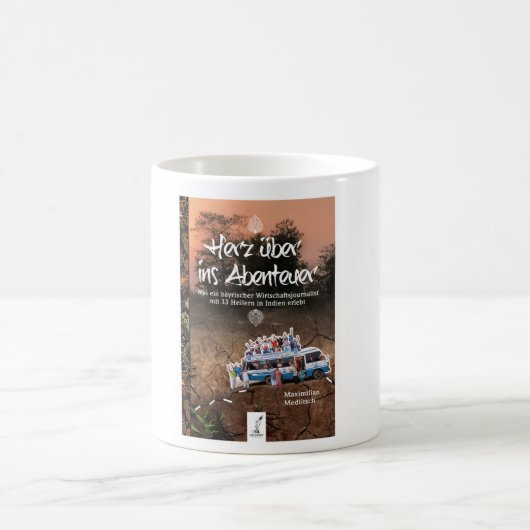 Herz über ins Abenteuer - Buchcover Koffiemok (Center)