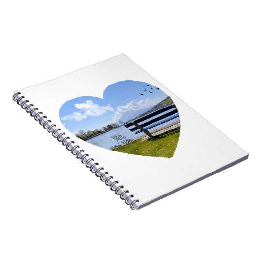 Herzblick – Notizblock mit Naturmotiv Notitieboek (Rechterzijde)