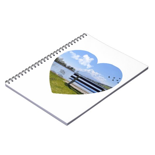 Herzblick – Notizblock mit Naturmotiv Notitieboek (Linkerzijde)