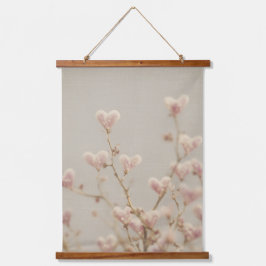 Herzblüten Wandteppich – Romantische Botanische Hangend Wandkleed