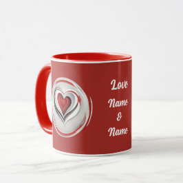 Herzen, abstrakt im Kreis - Mok