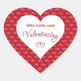 Herzen mit Valentinsgruß - Hart Sticker