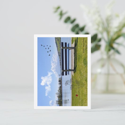 Herzensgrüsse aus der Natur – Hochwertige Briefkaart (Staand voorkant)