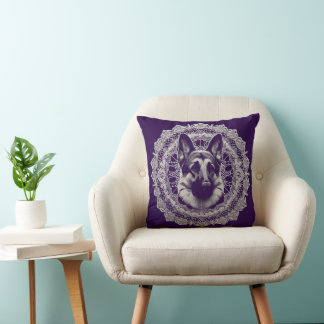 Herzenswärme im Design Schäferhund und Gedicht Kussen