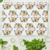 Herzförmiges Blumenmuster Theedoek (Gevouwen)