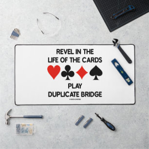 Herzie in het leven van kaarten Speel Dubbele Brug Bureaumat