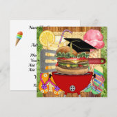 Herzien Afstuderen of een BBQ-uitnodiging Kaart (Voorkant / Achterkant)