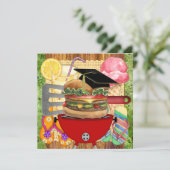 Herzien Afstuderen of een BBQ-uitnodiging Kaart (Staand voorkant)