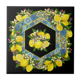 Herzien mediterraan patroon 8 keramische Tegel Tegeltje