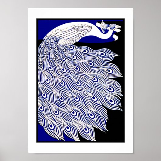 Herzien Poster  Peacock het Moderne Poster (Voorkant)