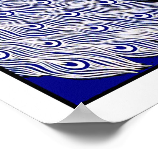 Herzien Poster  Peacock het Moderne Poster (Hoek)