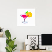 Herzien roze cocktail Poster - SRF (Thuiskantoor)