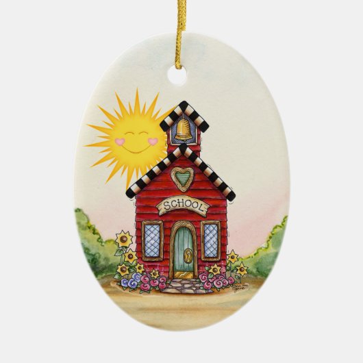 Herzien! School House - SRF Keramisch Ornament (Voorkant)