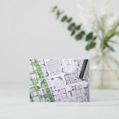 Herziene architect / aannemer / bouwer Kaart Visitekaartje (Staand voorkant)